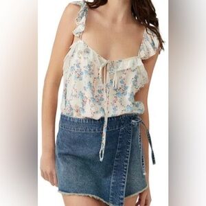 NWOT Intimately‎ Free People Take It Away Floral Bodysuit. Size Small.